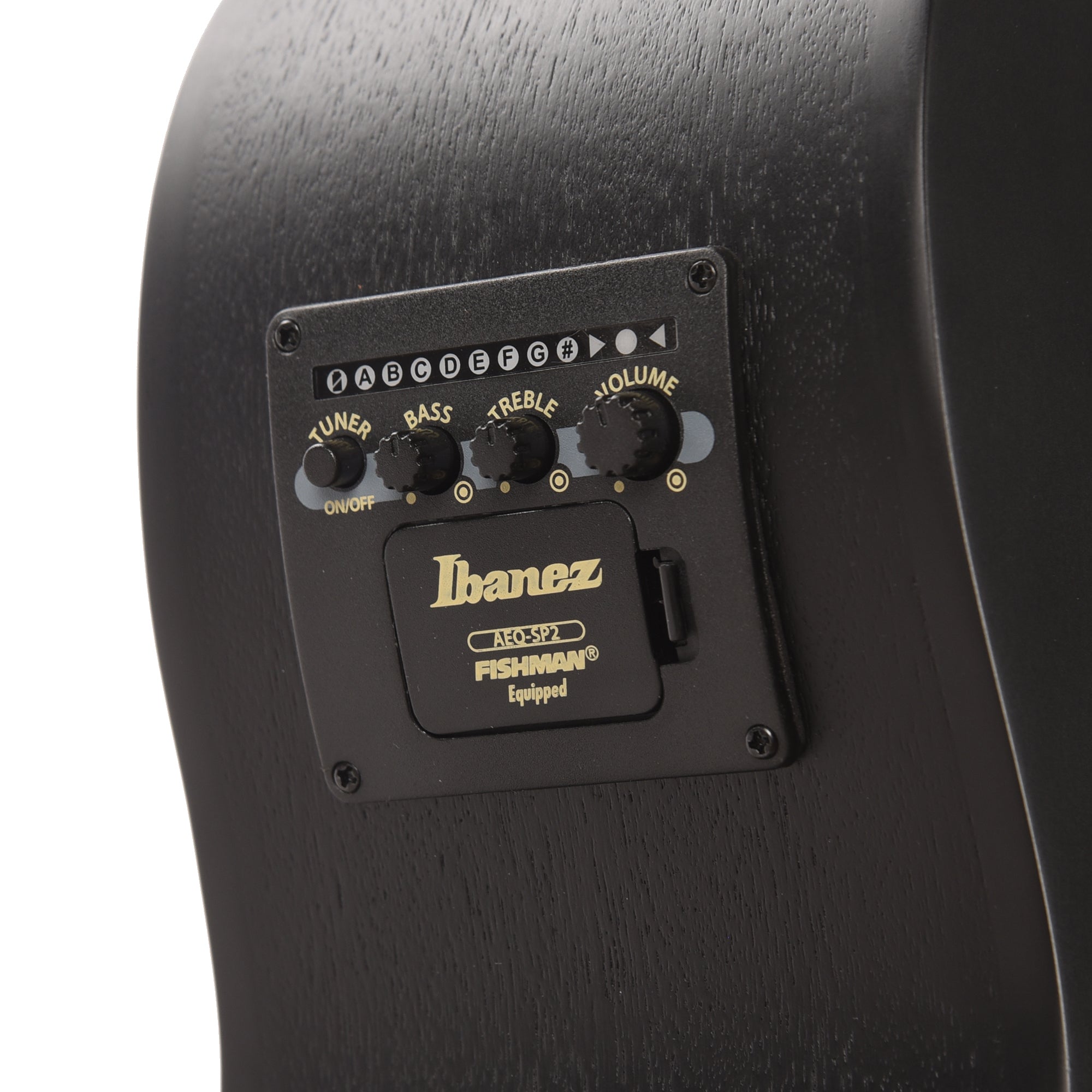 Ibanez AEG721BOT 7-String Acoustic-Electric Guitar AEG Black Out Acoustic Guitars / OM and Auditorium