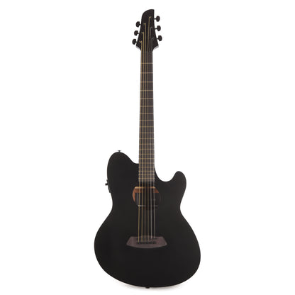 Ibanez TCY621BOT Acoustic-Electric Guitar Talman Double Cutaway Black Out Acoustic Guitars / OM and Auditorium