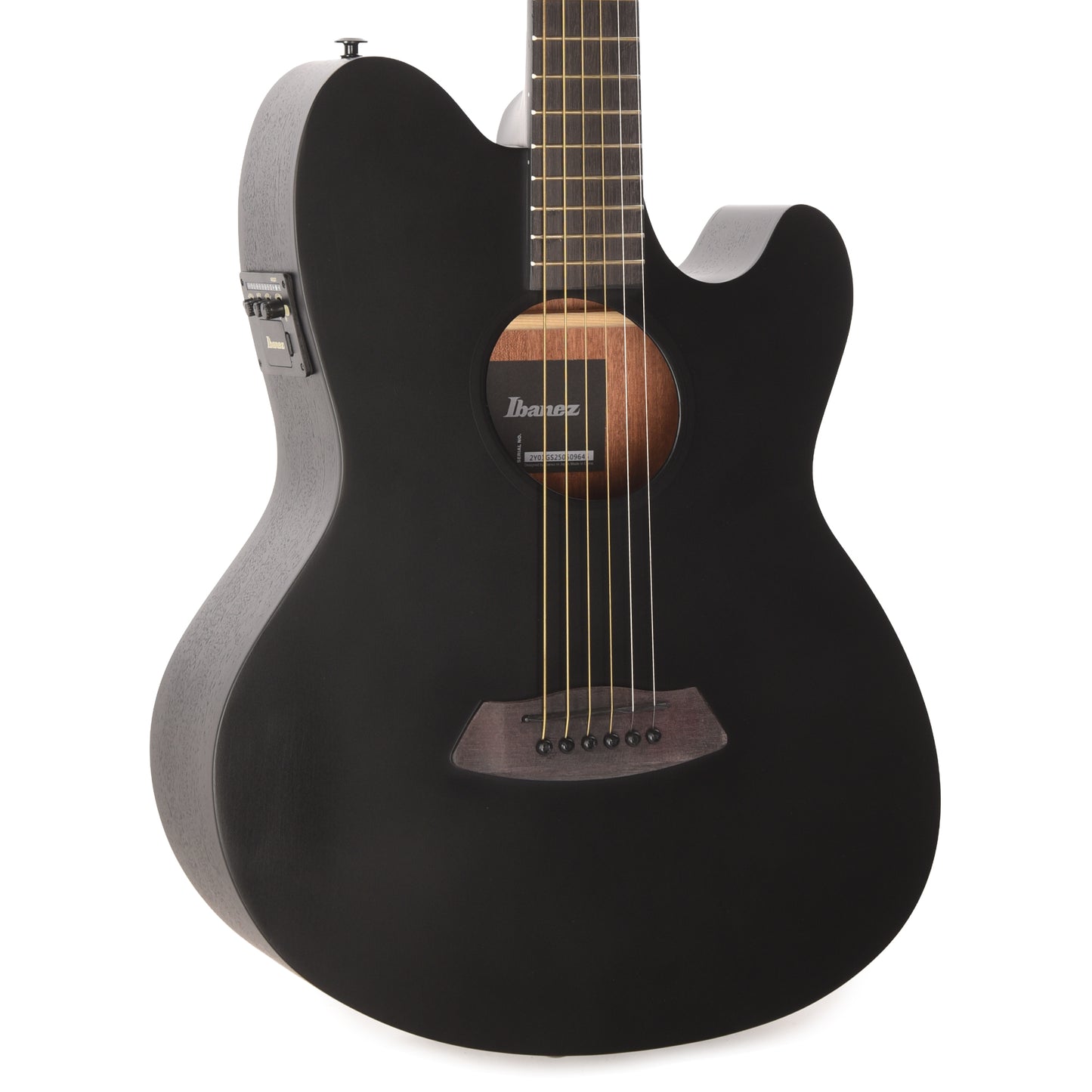 Ibanez TCY621BOT Acoustic-Electric Guitar Talman Double Cutaway Black Out Acoustic Guitars / OM and Auditorium