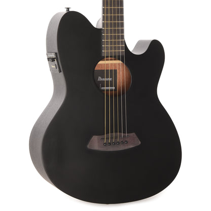 Ibanez TCY621BOT Acoustic-Electric Guitar Talman Double Cutaway Black Out Acoustic Guitars / OM and Auditorium