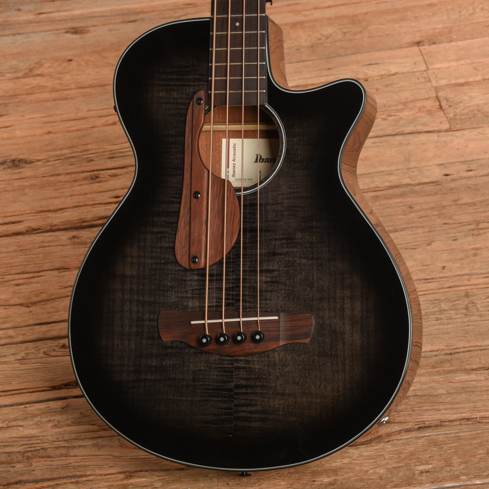 Ibanez AEGB25E-TKH Transparent Black Burst Bass Guitars / 4-String