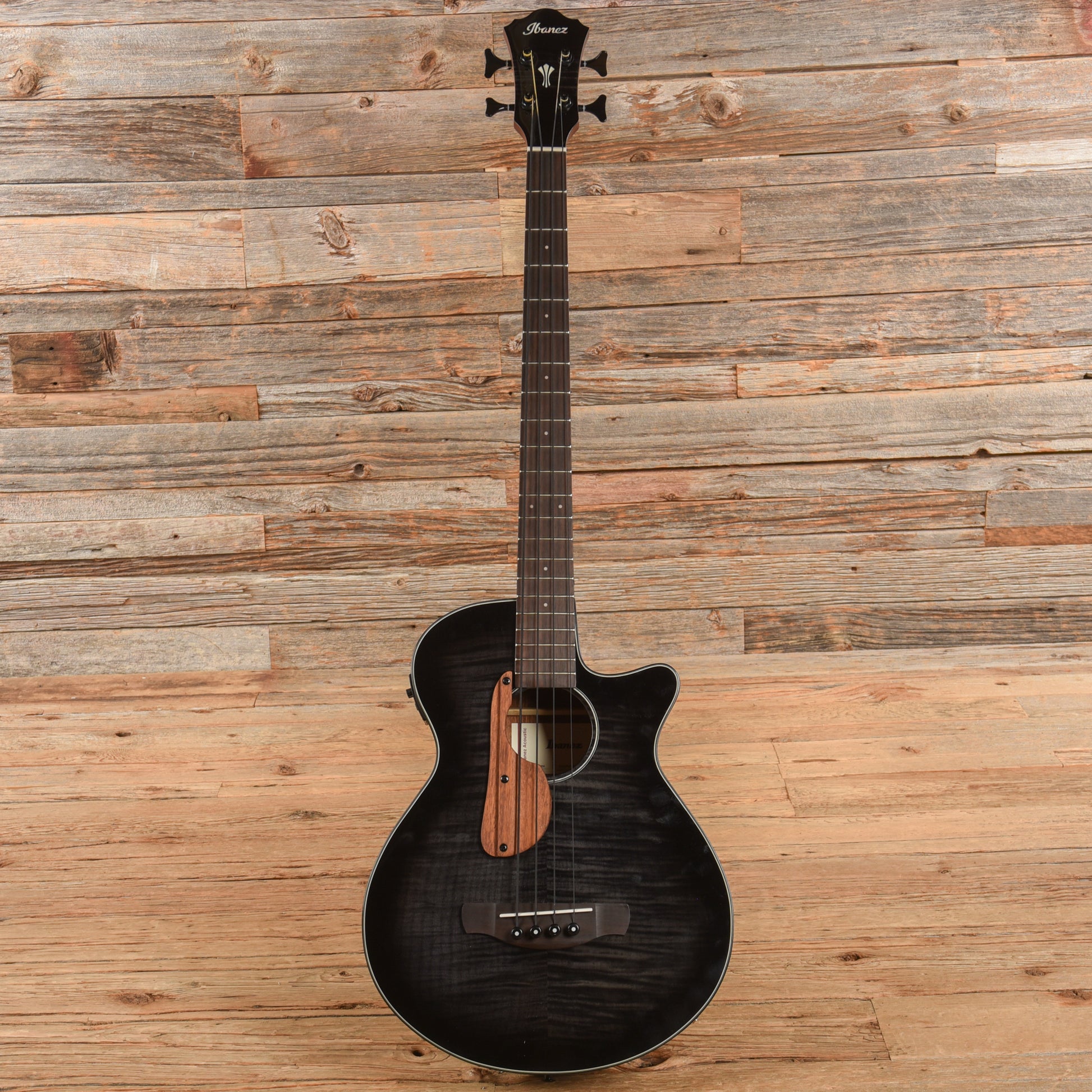Ibanez AEGB25ETKH Acoustic-Electric Guitar AEG Transparent Black Sunburst High Gloss Bass Guitars / 4-String