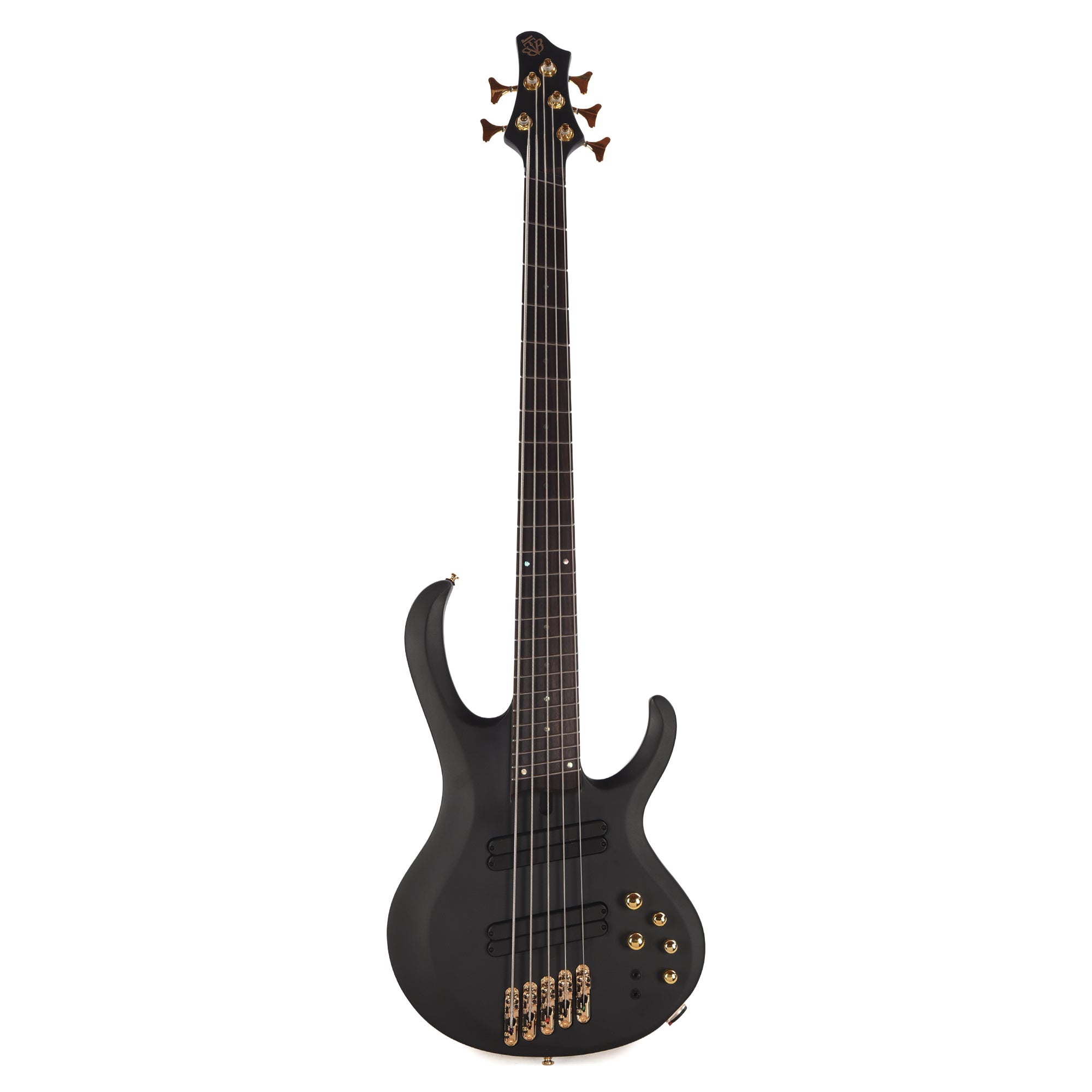 Ibanez BTB605LMBKF BTB Bass Workshop 5-String Multi Scale Electric Bass Black Flat Bass Guitars / 4-String