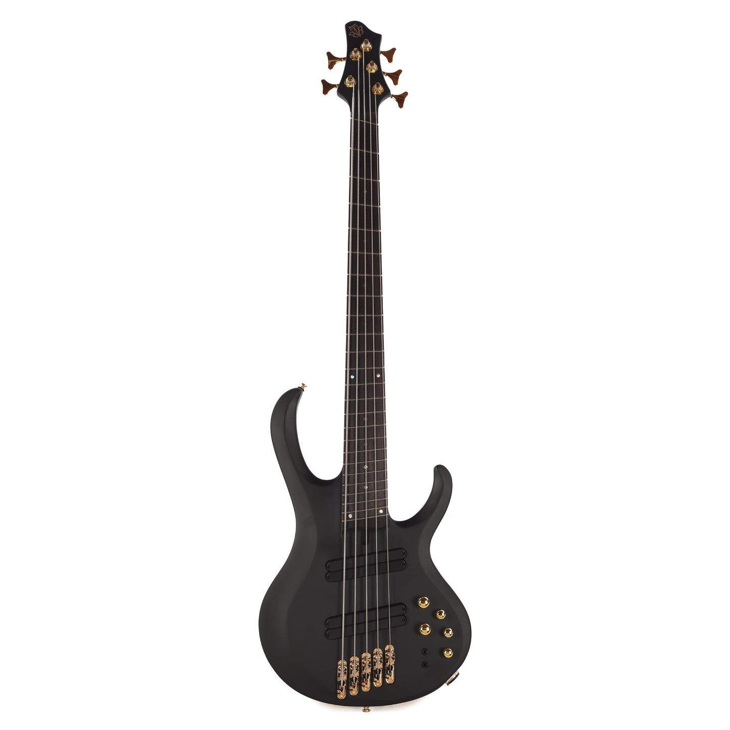 Ibanez BTB605LMBKF BTB Bass Workshop 5-String Multi Scale Electric Bass Black Flat Bass Guitars / 4-String