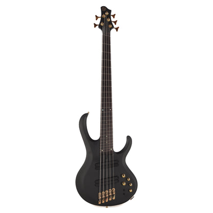 Ibanez BTB605LMBKF BTB Bass Workshop 5-String Multi Scale Electric Bass Black Flat Bass Guitars / 4-String