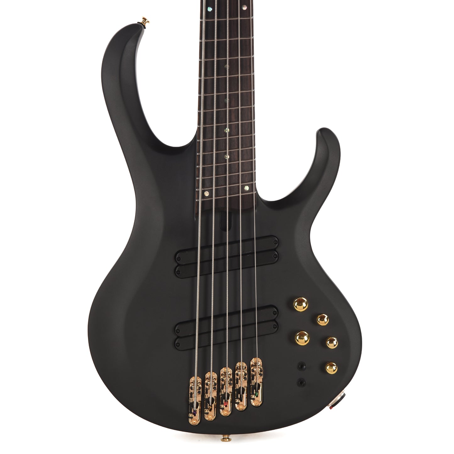 Ibanez BTB605LMBKF BTB Bass Workshop 5-String Multi Scale Electric Bass Black Flat Bass Guitars / 4-String