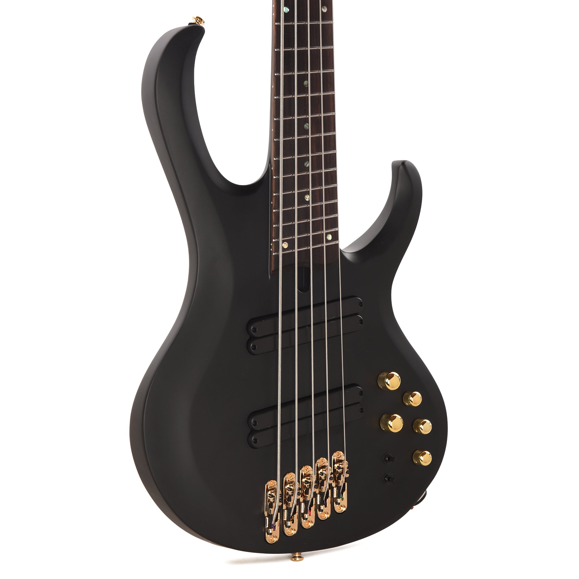 Ibanez BTB605LMBKF BTB Bass Workshop 5-String Multi Scale Electric Bass Black Flat Bass Guitars / 4-String