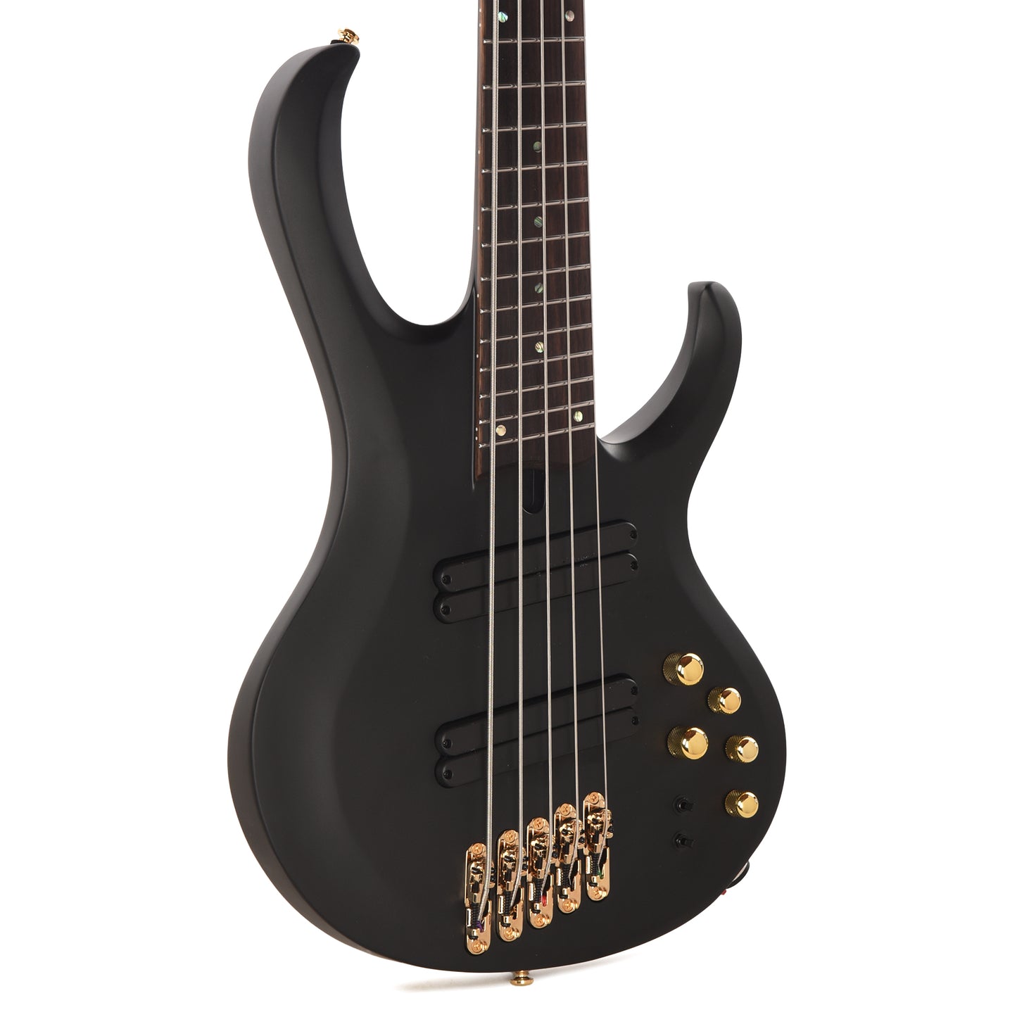 Ibanez BTB605LMBKF BTB Bass Workshop 5-String Multi Scale Electric Bass Black Flat Bass Guitars / 4-String