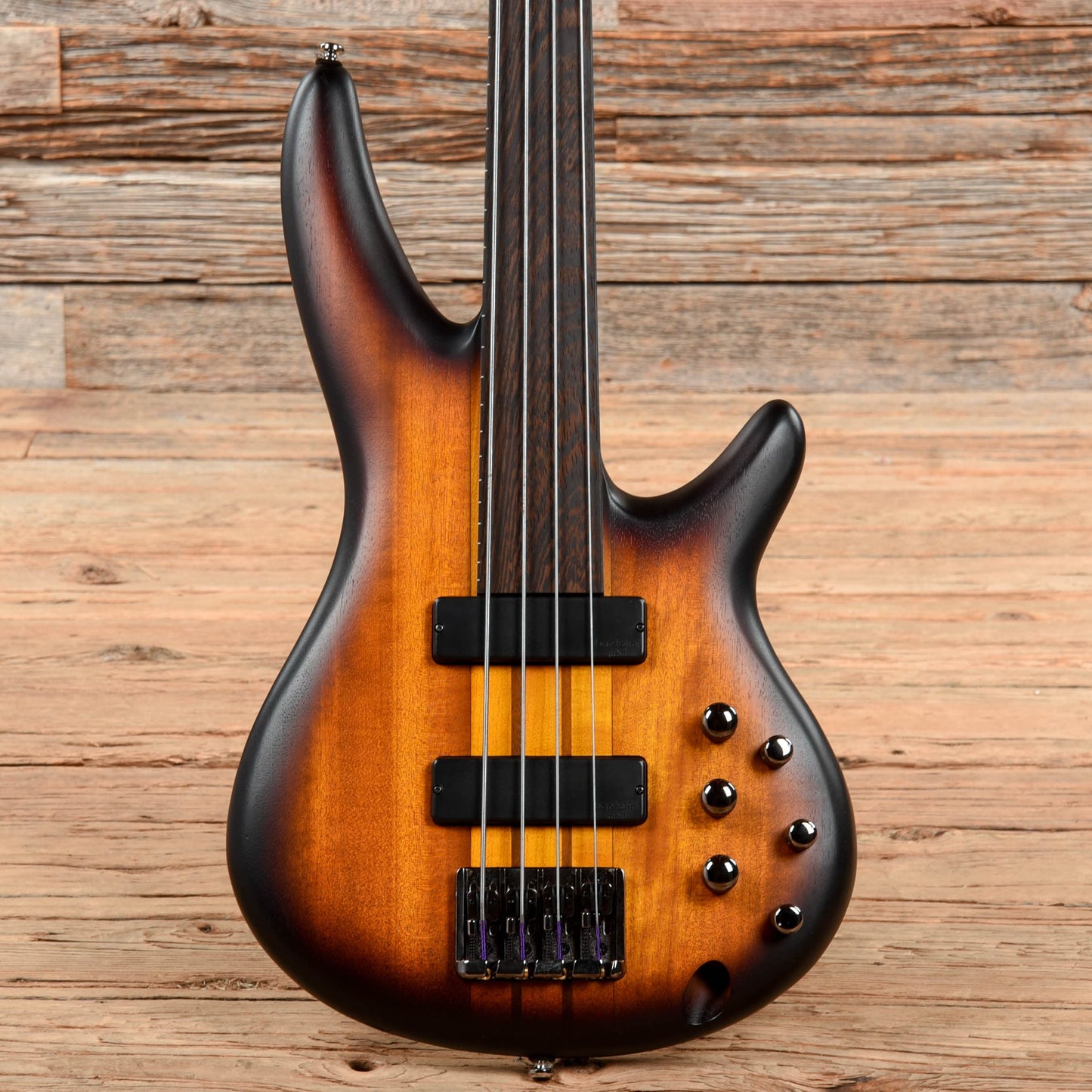 Ibanez SRF700 Fretless Electric Bass Sunburst Bass Guitars / 4-String