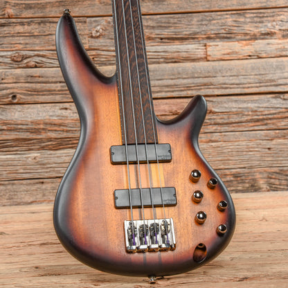 Ibanez SRF700 Fretless Electric Bass Sunburst Bass Guitars / 4-String