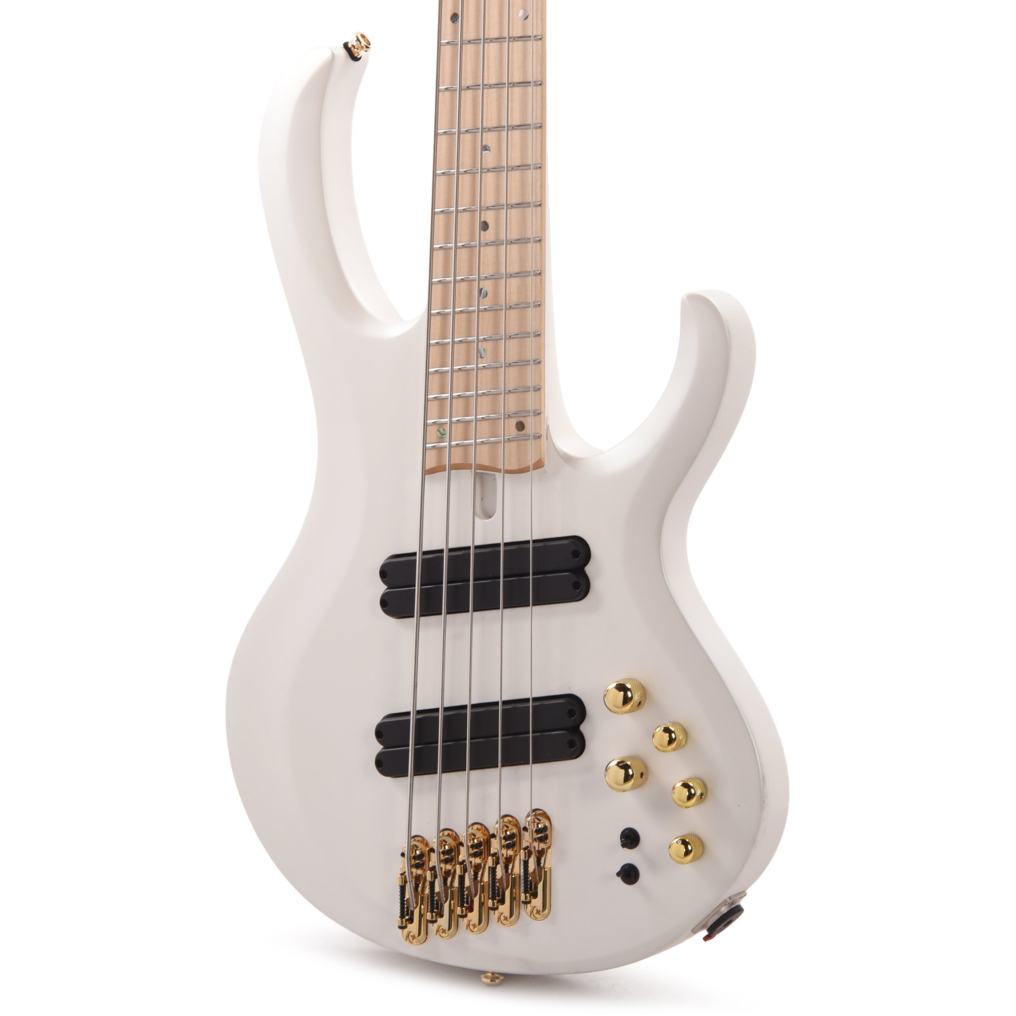 Ibanez BTB605MLMPWM Bass Workshop 5-String Multi Scale Electric Bass Pearl White Matte Bass Guitars / 5-String or More