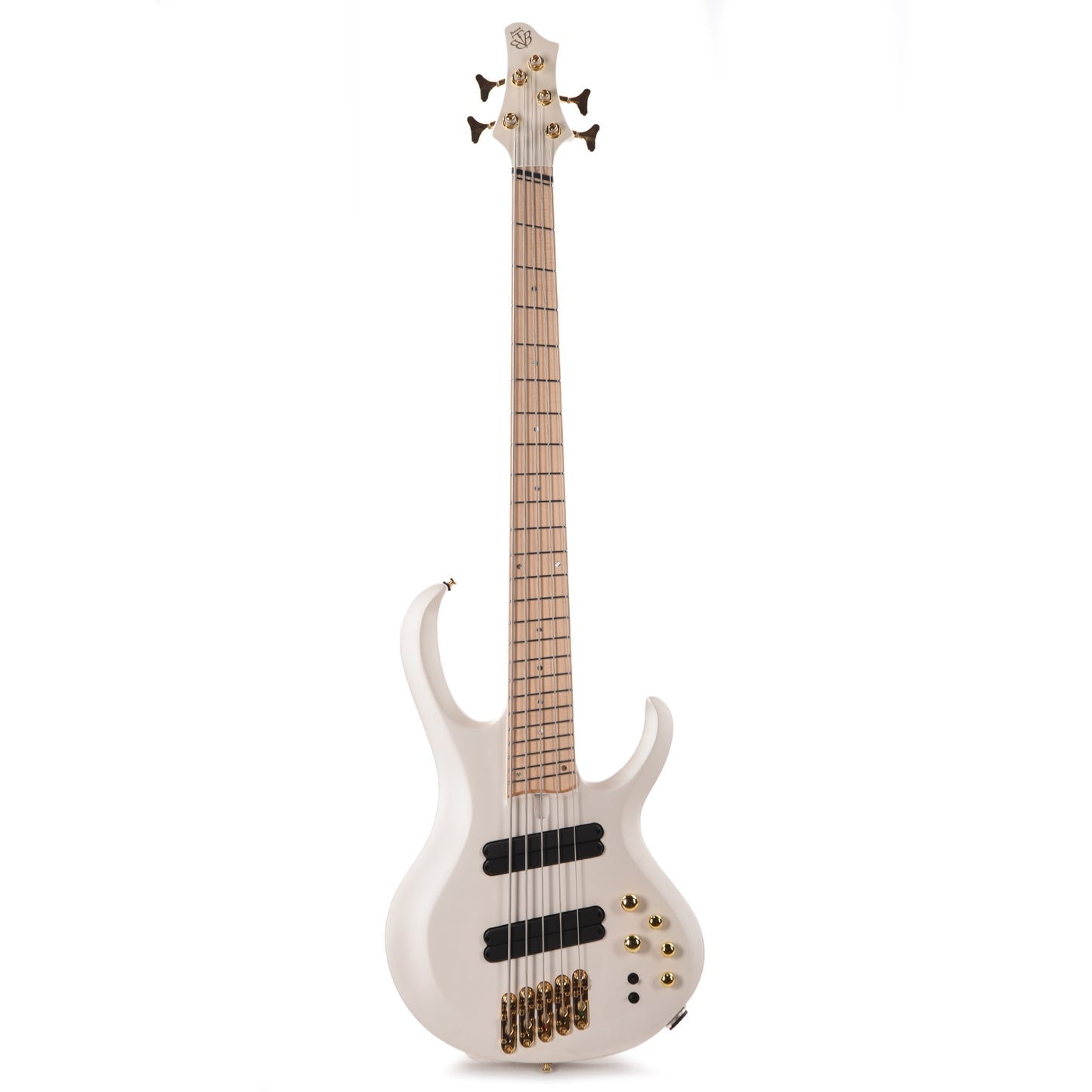 Ibanez BTB605MLMPWM Bass Workshop 5-String Multi Scale Electric Bass Pearl White Matte Bass Guitars / 5-String or More