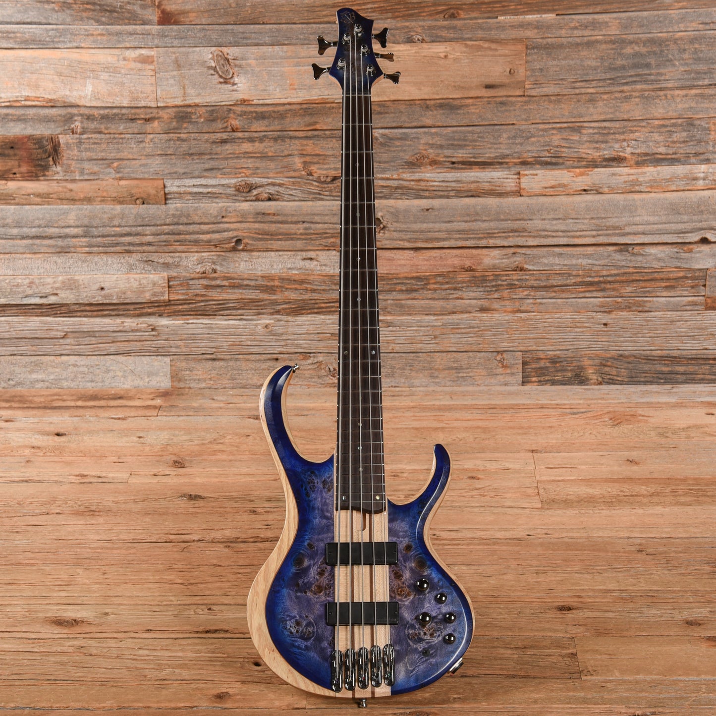 Ibanez BTB845 Standard 5-String Cerulean Blue Burst Low Gloss 2023 Bass Guitars / 5-String or More