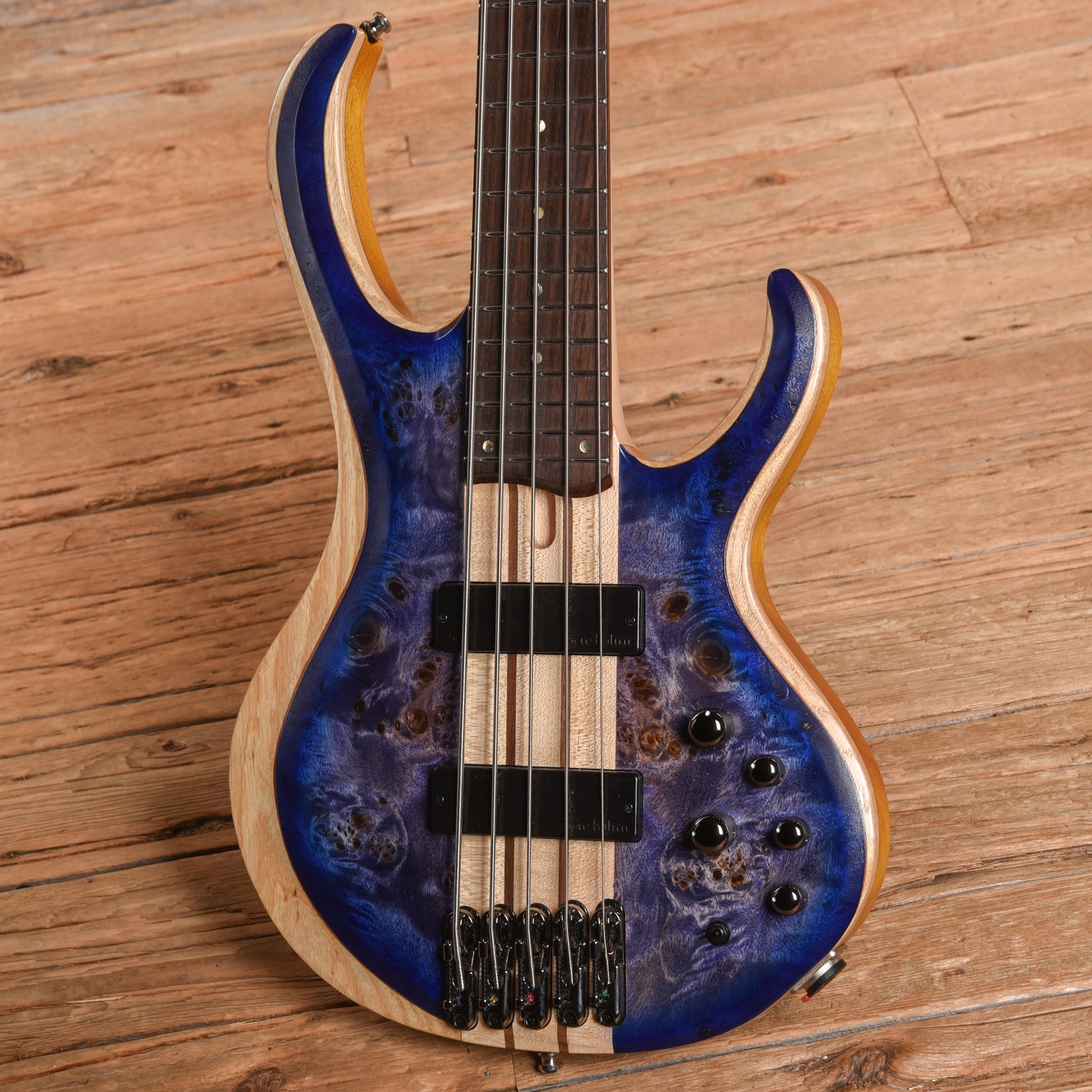 Ibanez BTB845 Standard 5-String Cerulean Blue Burst Low Gloss 2023 Bass Guitars / 5-String or More
