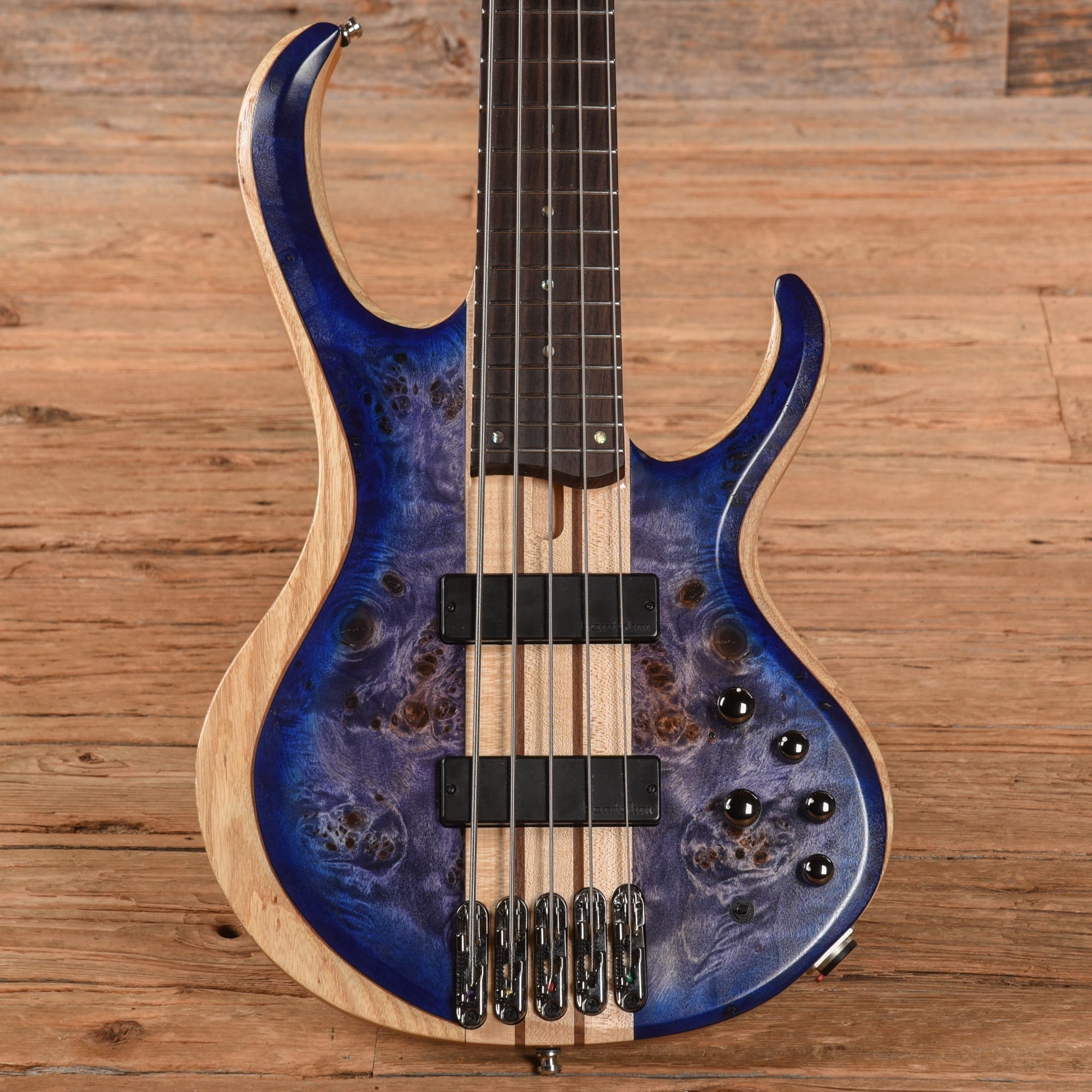 Ibanez BTB845 Standard 5-String Cerulean Blue Burst Low Gloss 2023 Bass Guitars / 5-String or More