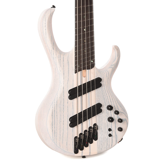 Ibanez BTB865MSTWF BTB Bass Workshop 5-String Electric Bass Multi scale Transparent White Flat Bass Guitars / 5-String or More