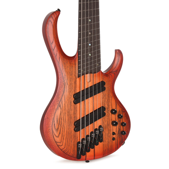 Ibanez BTB866MSBRF BTB Bass Workshop 6-String Electric Bass Multi scale Brown Topaz Burst Flat Bass Guitars / 5-String or More