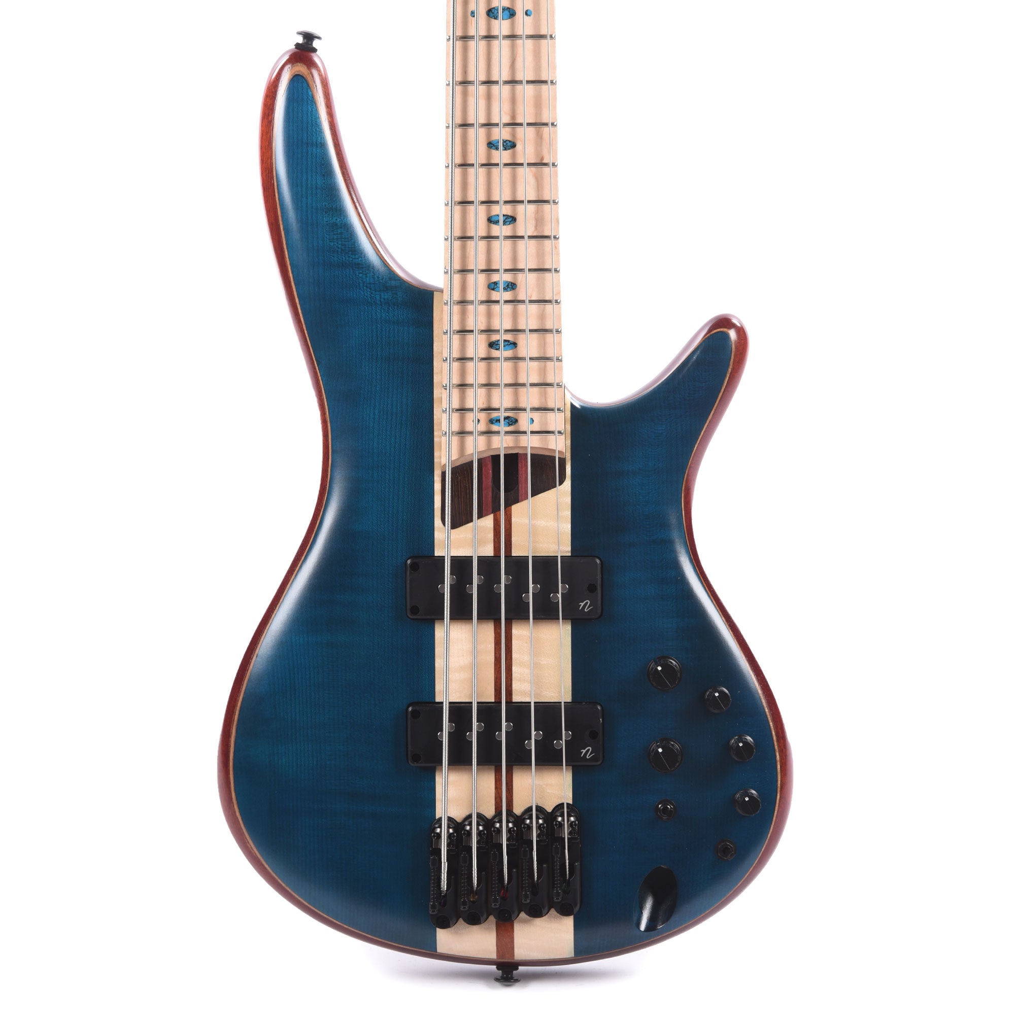 Ibanez SR1425BCGL Premium 5-String Electric Bass Caribbean Green Low Gloss Bass Guitars / 5-String or More