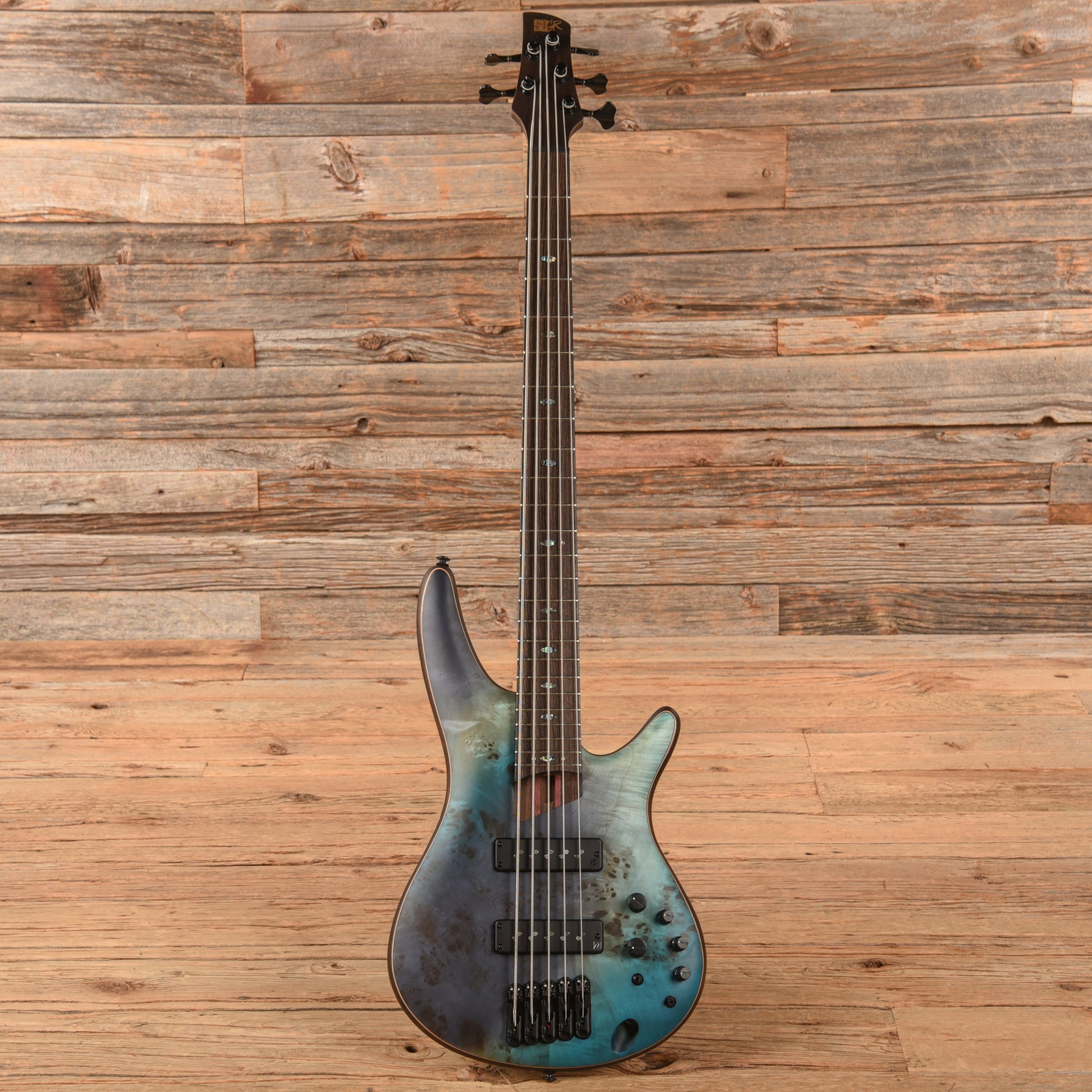 Ibanez SR1605B Soundgear Premium 5-String Bass Tropical Seafloor Flat Bass Guitars / 5-String or More