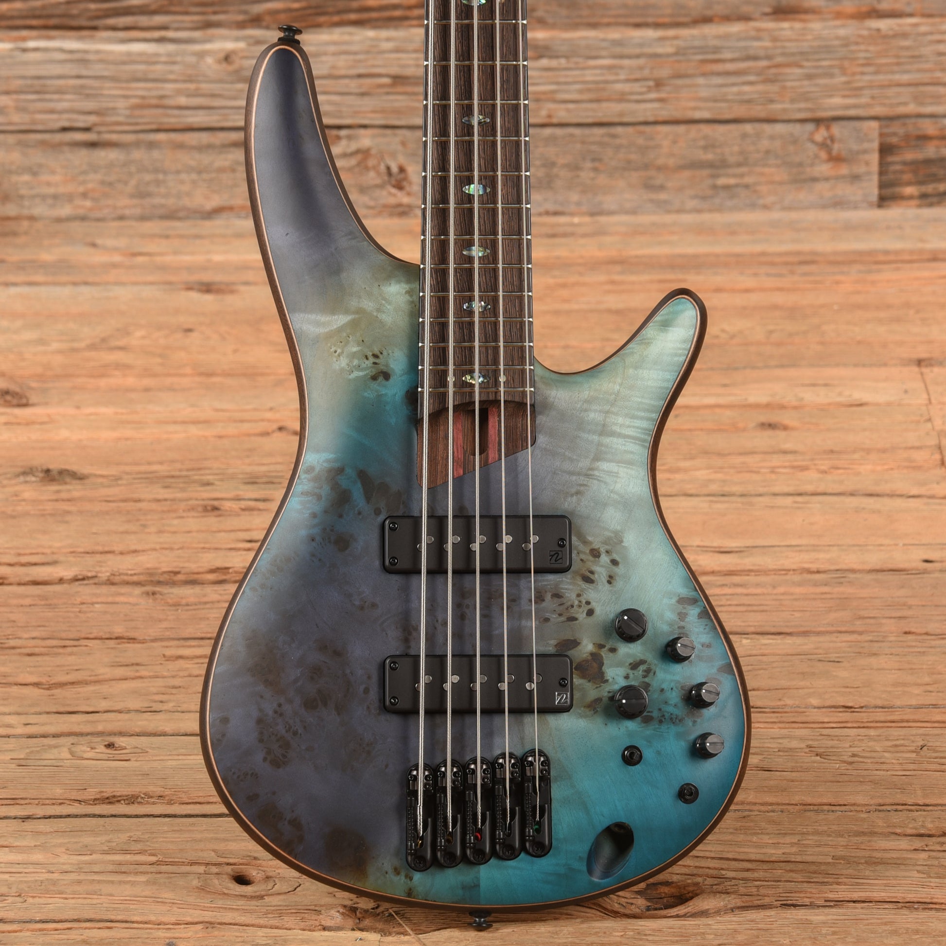 Ibanez SR1605B Soundgear Premium 5-String Bass Tropical Seafloor Flat Bass Guitars / 5-String or More