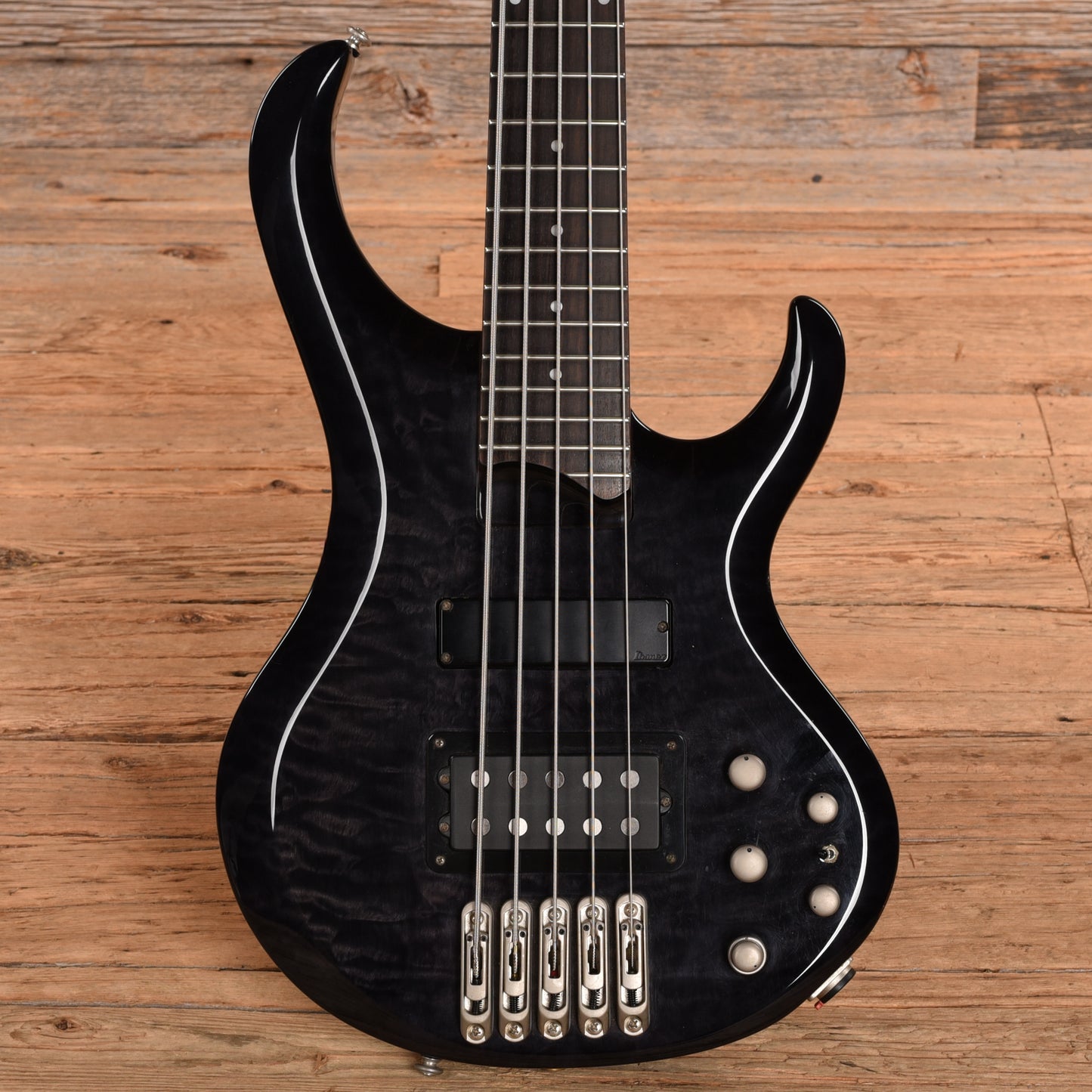 Ibanez BTB405QM Standard (Modified) Trans-Black Bass Guitars