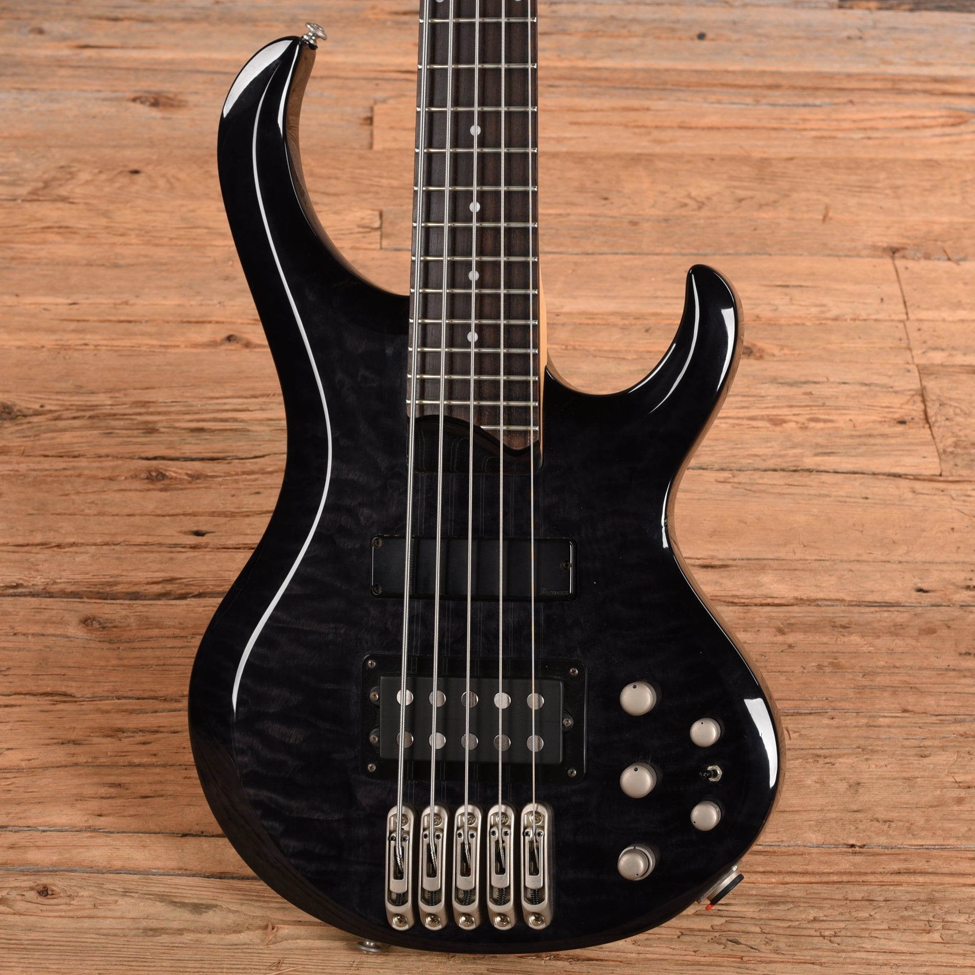 Ibanez BTB405QM Standard (Modified) Trans-Black Bass Guitars
