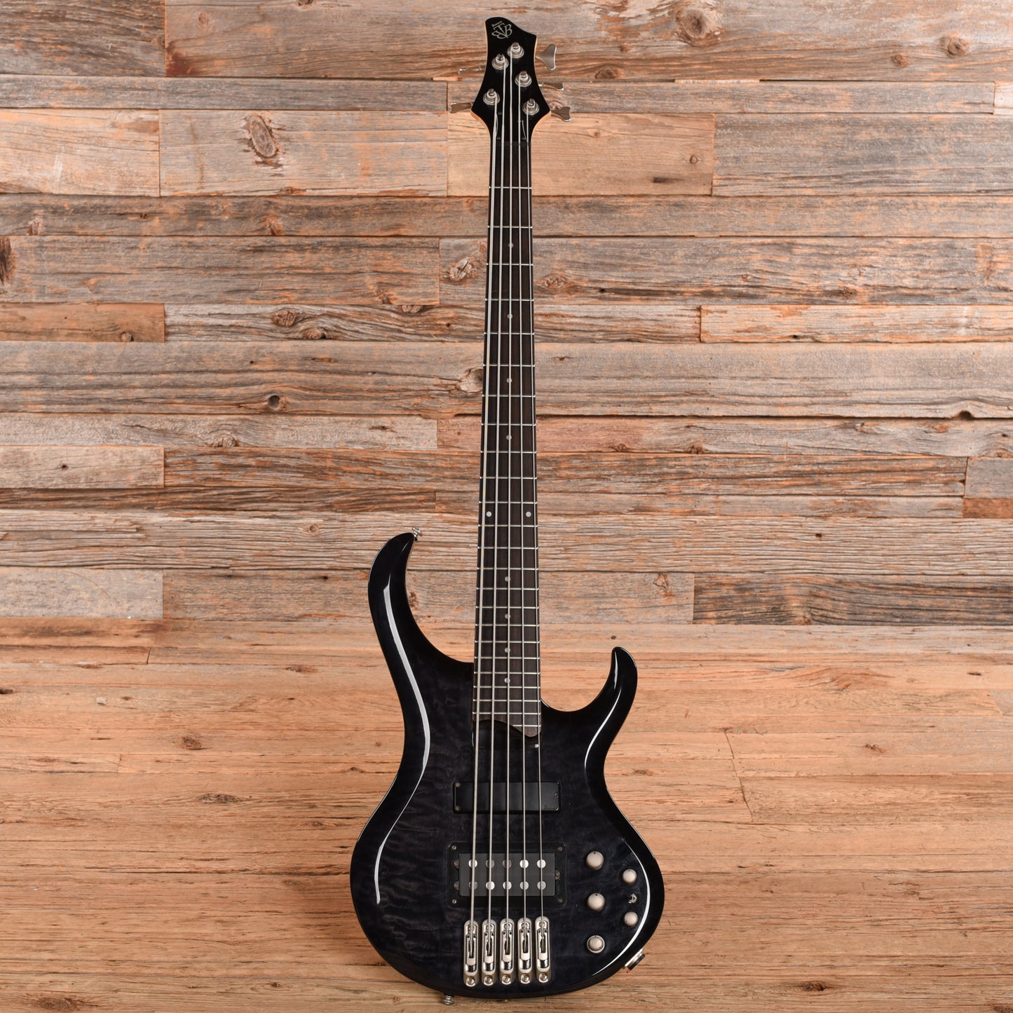 Ibanez BTB405QM Standard (Modified) Trans-Black Bass Guitars