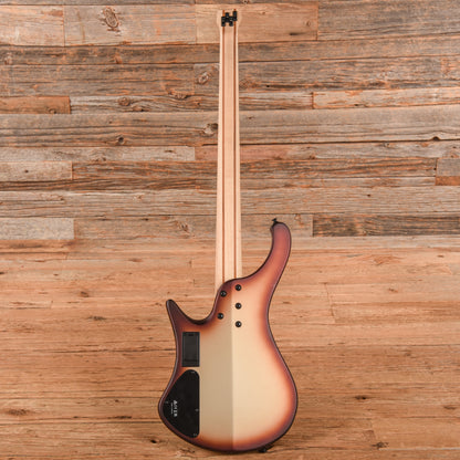 Ibanez EHB600CCM EHB Ergonomic Headless Bass Charred Champagne Burst Matte Bass Guitars