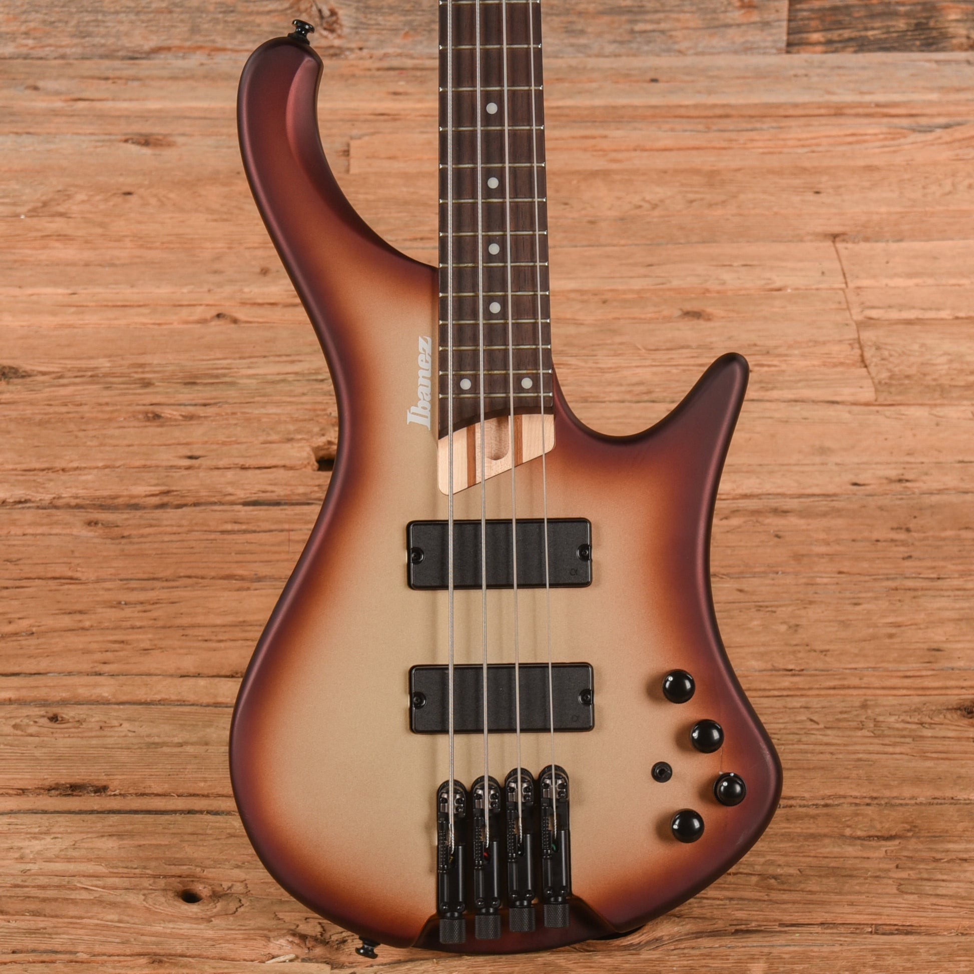 Ibanez EHB600CCM EHB Ergonomic Headless Bass Charred Champagne Burst Matte Bass Guitars