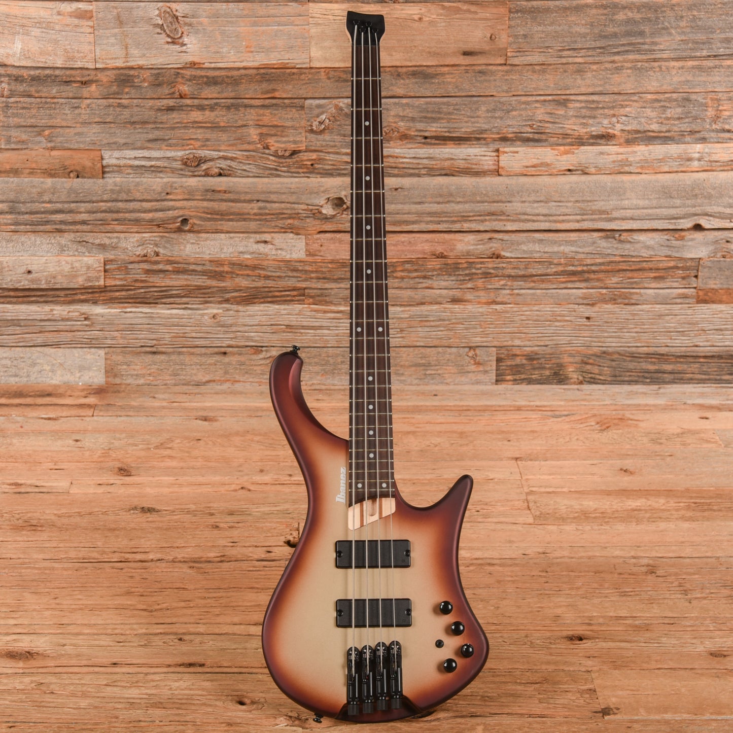 Ibanez EHB600CCM EHB Ergonomic Headless Bass Charred Champagne Burst Matte Bass Guitars
