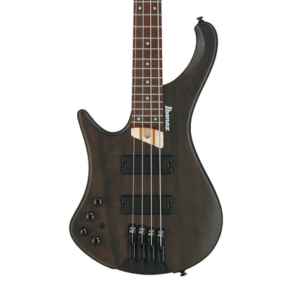 Ibanez EHB600LWNF EHB Ergonomic Headless Bass Walnut Flat Lefty Bass Guitars