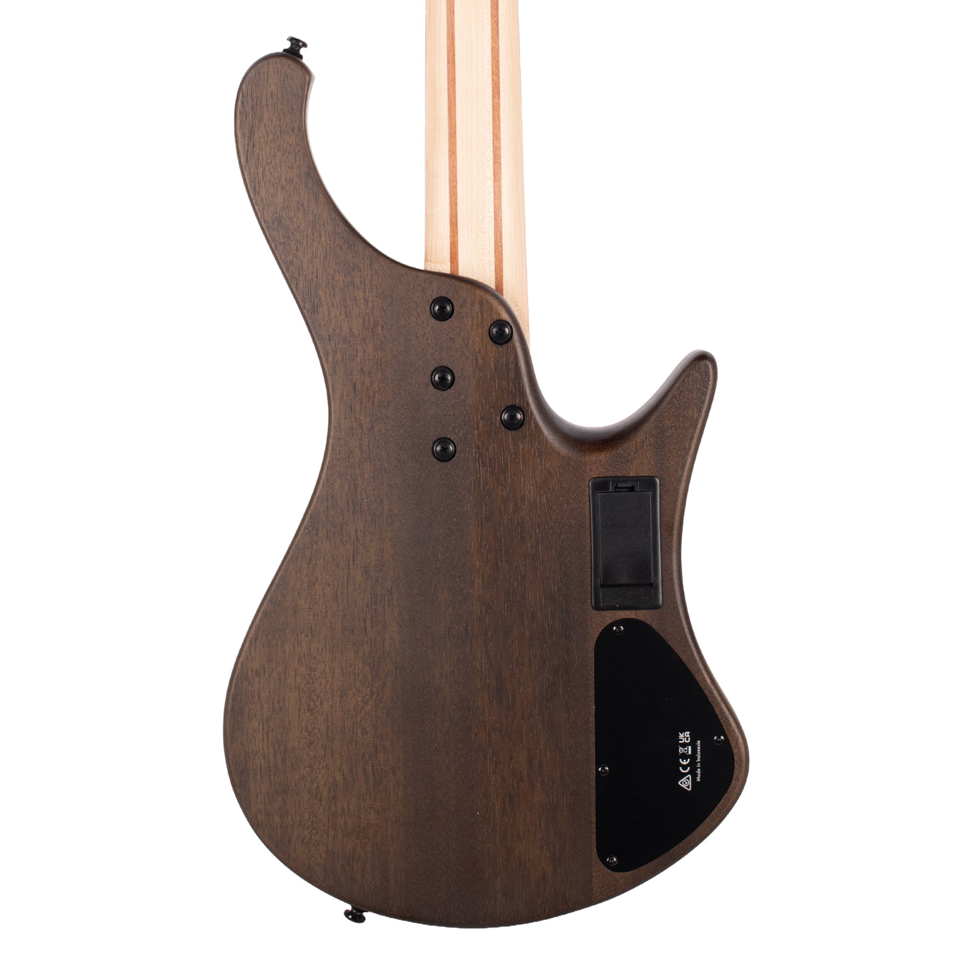 Ibanez EHB600LWNF EHB Ergonomic Headless Bass Walnut Flat Lefty Bass Guitars