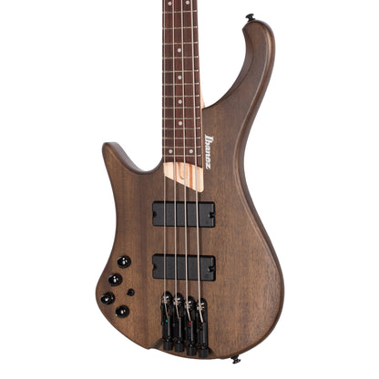 Ibanez EHB600LWNF EHB Ergonomic Headless Bass Walnut Flat Lefty Bass Guitars