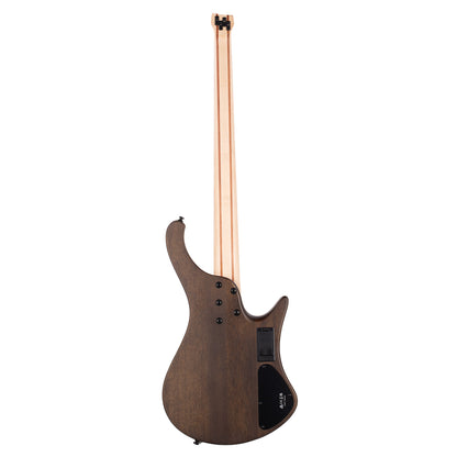 Ibanez EHB600LWNF EHB Ergonomic Headless Bass Walnut Flat Lefty Bass Guitars