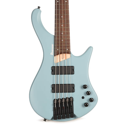 Ibanez EHB605PRM EHB Ergonomic Headless Bass 5-String Purist Blue Matte Bass Guitars