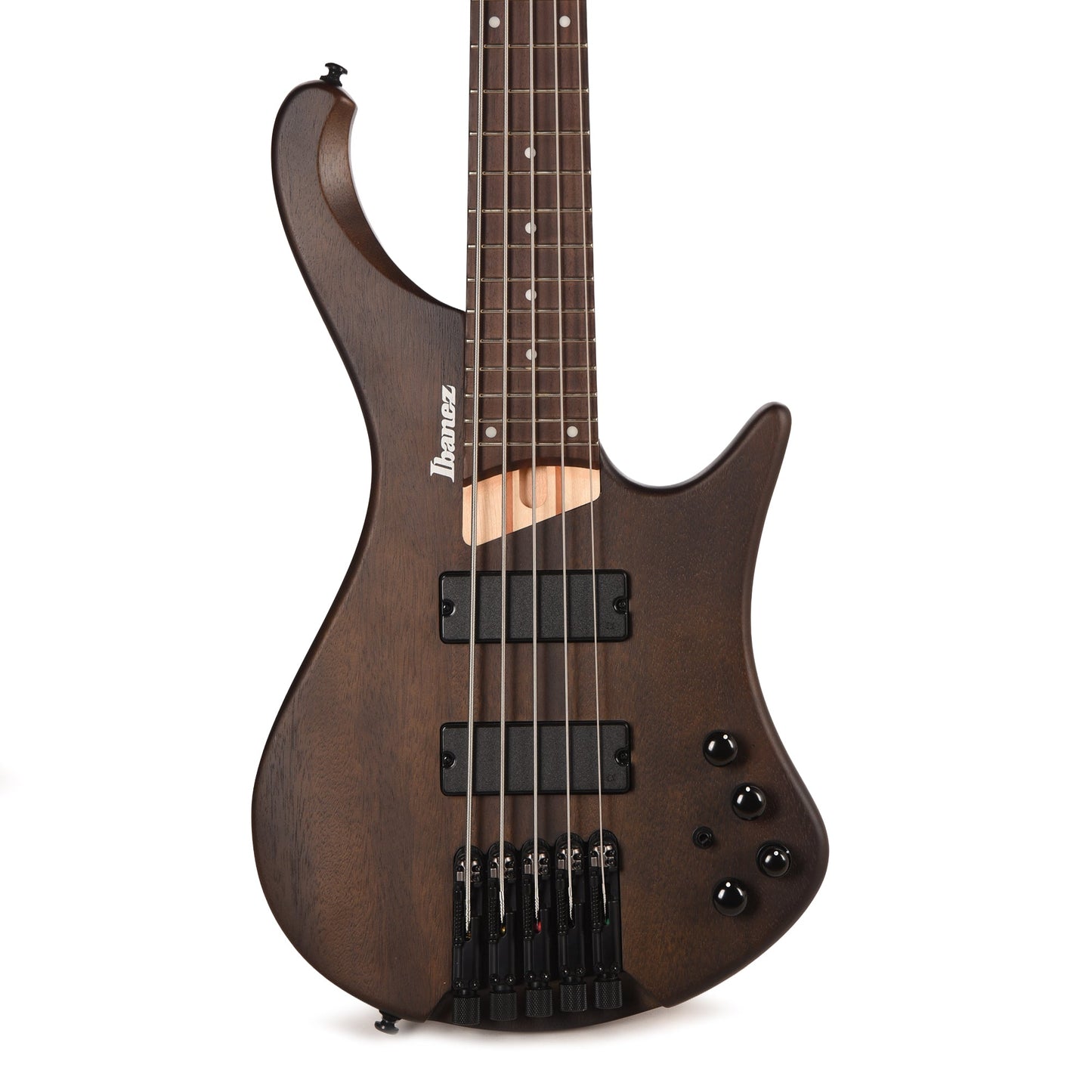Ibanez EHB605WNF EHB Ergonomic Headless Bass 5-String Walnut Flat Bass Guitars