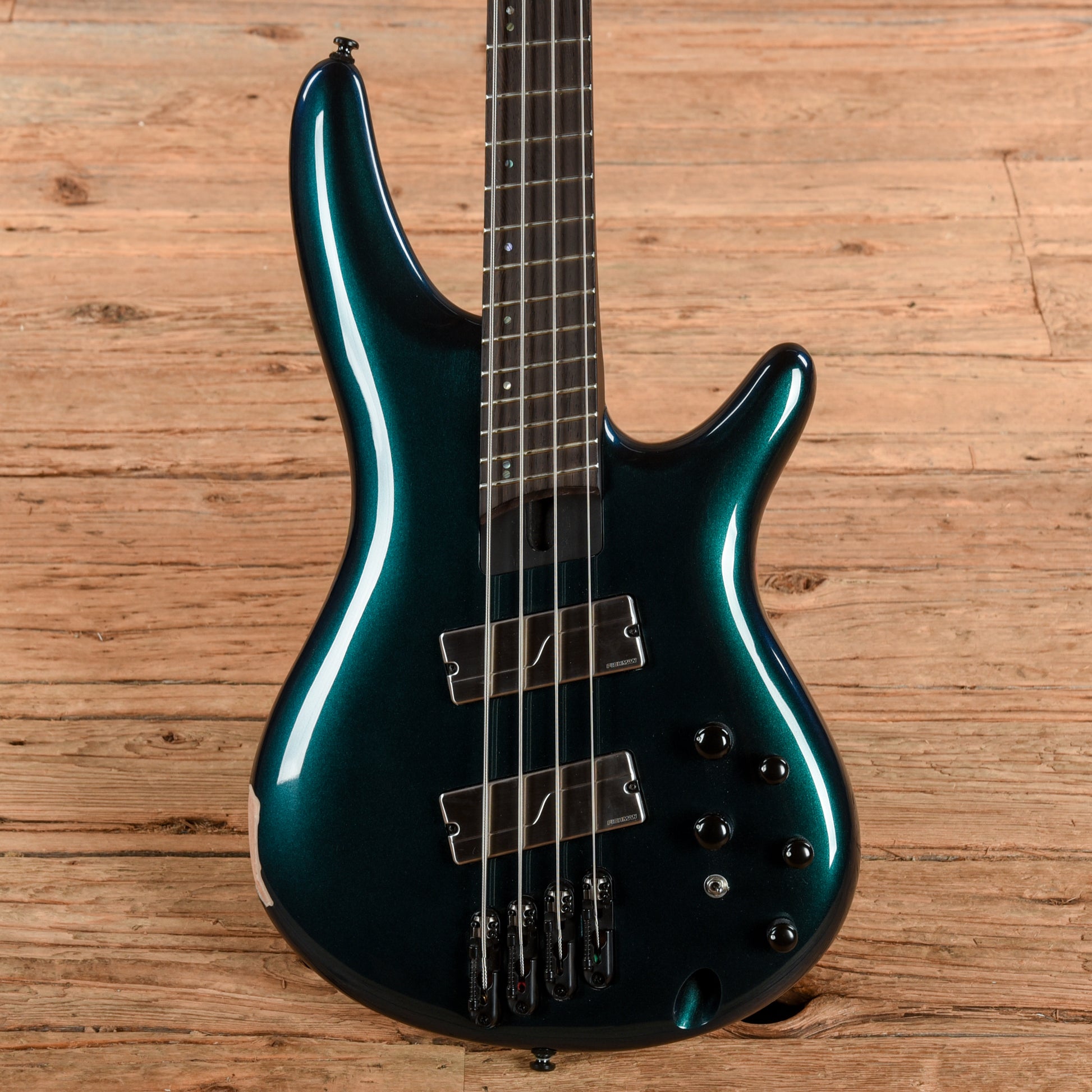 Ibanez SRMS720 Bass Workshop Multi-Scale Soundgear Blue Chameleon Bass Guitars