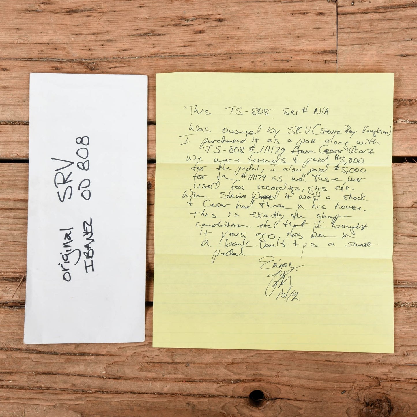 Ibanez TS-808 Tube Screamer Previously Owned by SRV 1980s Effects and Pedals / Overdrive and Boost