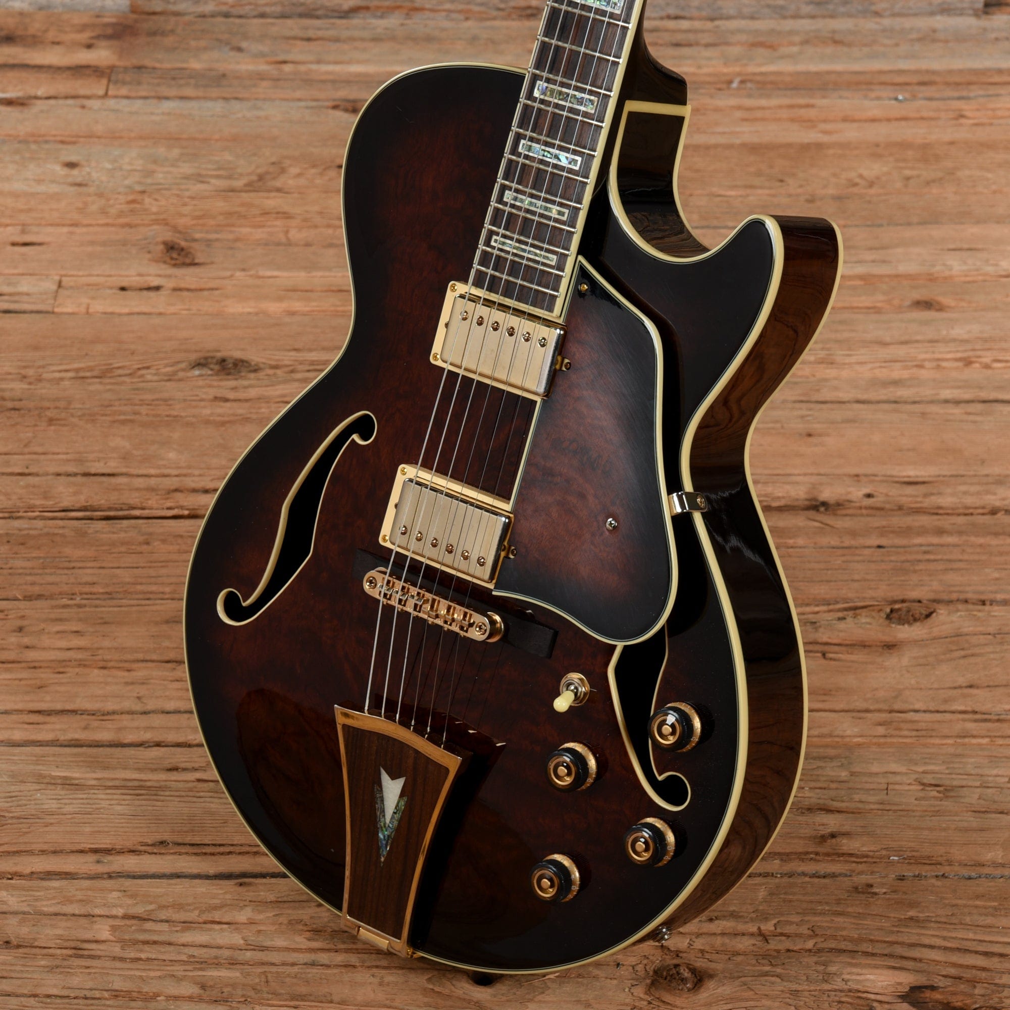 Ibanez AG95 Artcore Expressionist Dark Brown Sunburst 2012