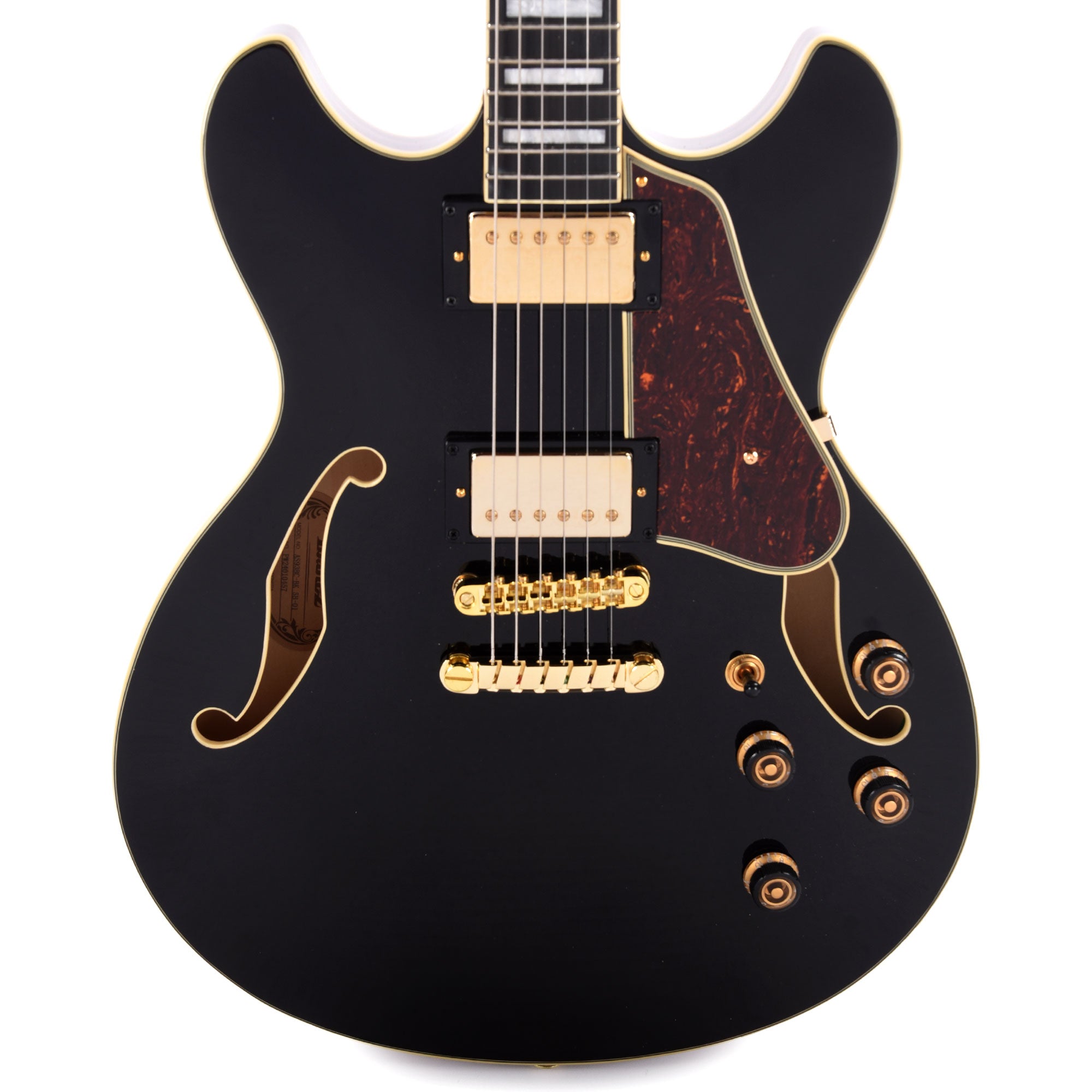 Ibanez AS93BCBK Artcore 6-String Electric Guitar Black Electric Guitars / Hollow Body