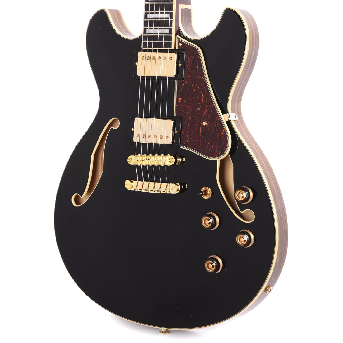 Ibanez AS93BCBK Artcore 6-String Electric Guitar Black Electric Guitars / Hollow Body
