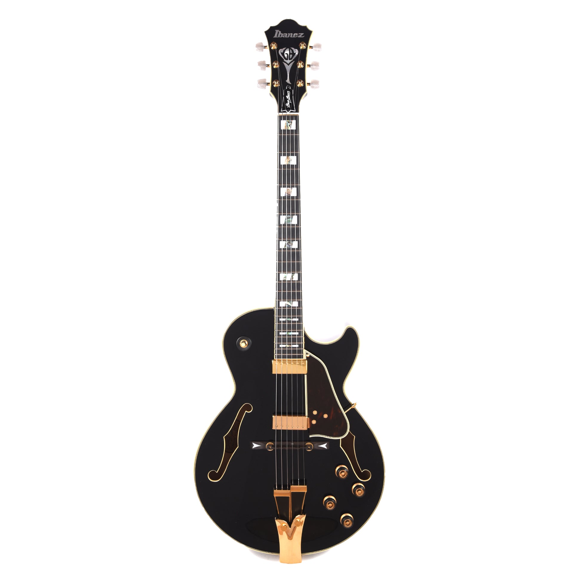 Ibanez GB10BK George Benson Signature Black Electric Guitar Electric Guitars / Hollow Body