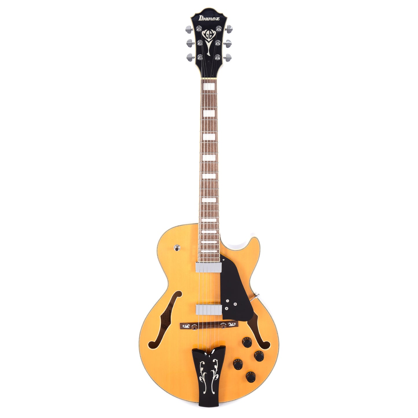 Ibanez GB10EM George Benson Signature Hollow Body Antique Amber Electric Guitars / Hollow Body