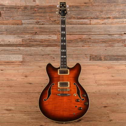 Ibanez AS200 Sunburst 1980s Electric Guitars