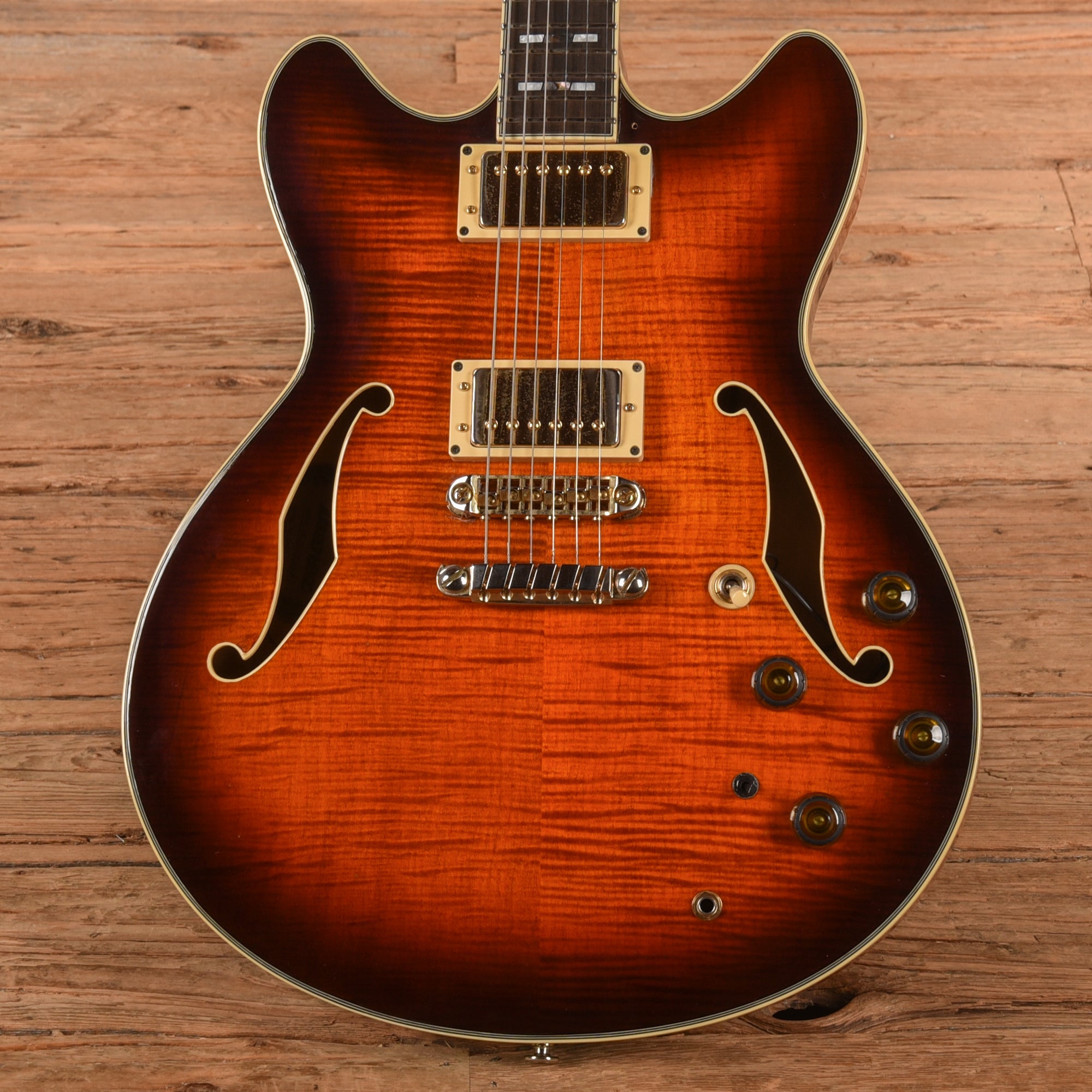 Ibanez AS200 Sunburst 1980s Electric Guitars