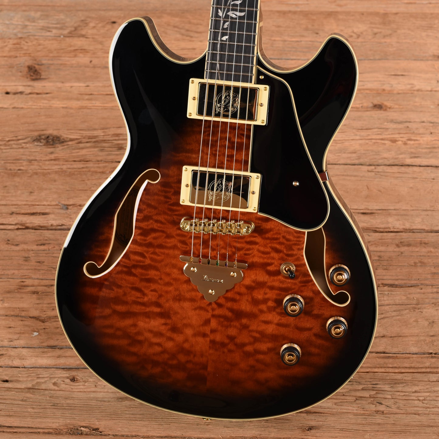 Ibanez AS93QMSP Artcore Expressionist Sunburst 2025 Electric Guitars