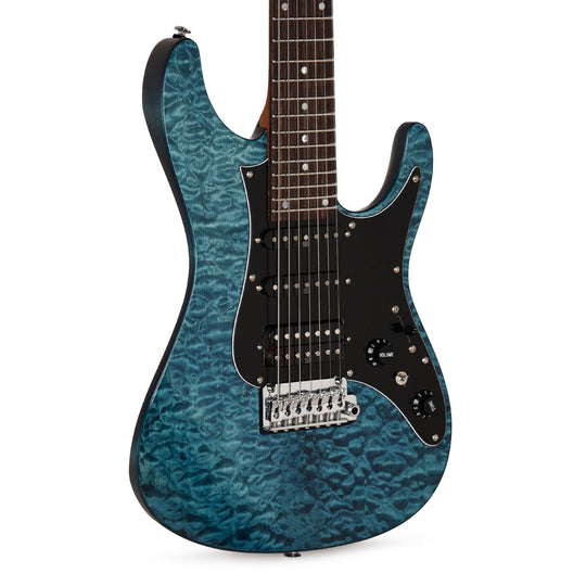 Ibanez AZ447P1QMCOB AZ Premium 7-String Electric Guitar Cosmic Bluer Electric Guitars