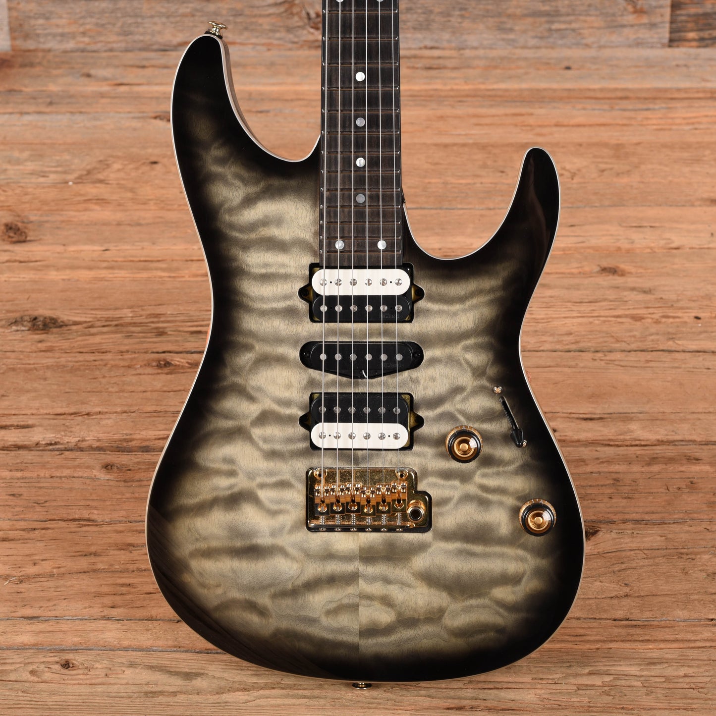 Ibanez AZ47P1QM Premium Black Ice Burst 2022 Electric Guitars