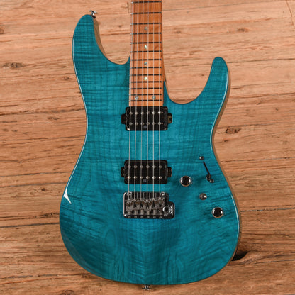Ibanez MM1 Martin Miller Signature Transparent Aqua Blue 2023 Electric Guitars