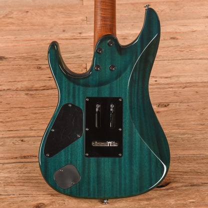 Ibanez MM1 Martin Miller Signature Transparent Aqua Blue 2023 Electric Guitars